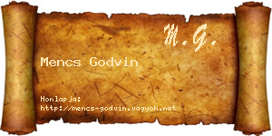 Mencs Godvin névjegykártya